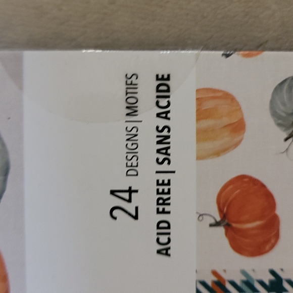 Paper, scrapbooking paper,  Thanksgiving, fall, give thanks, brand Recol… - Picture 4 of 16